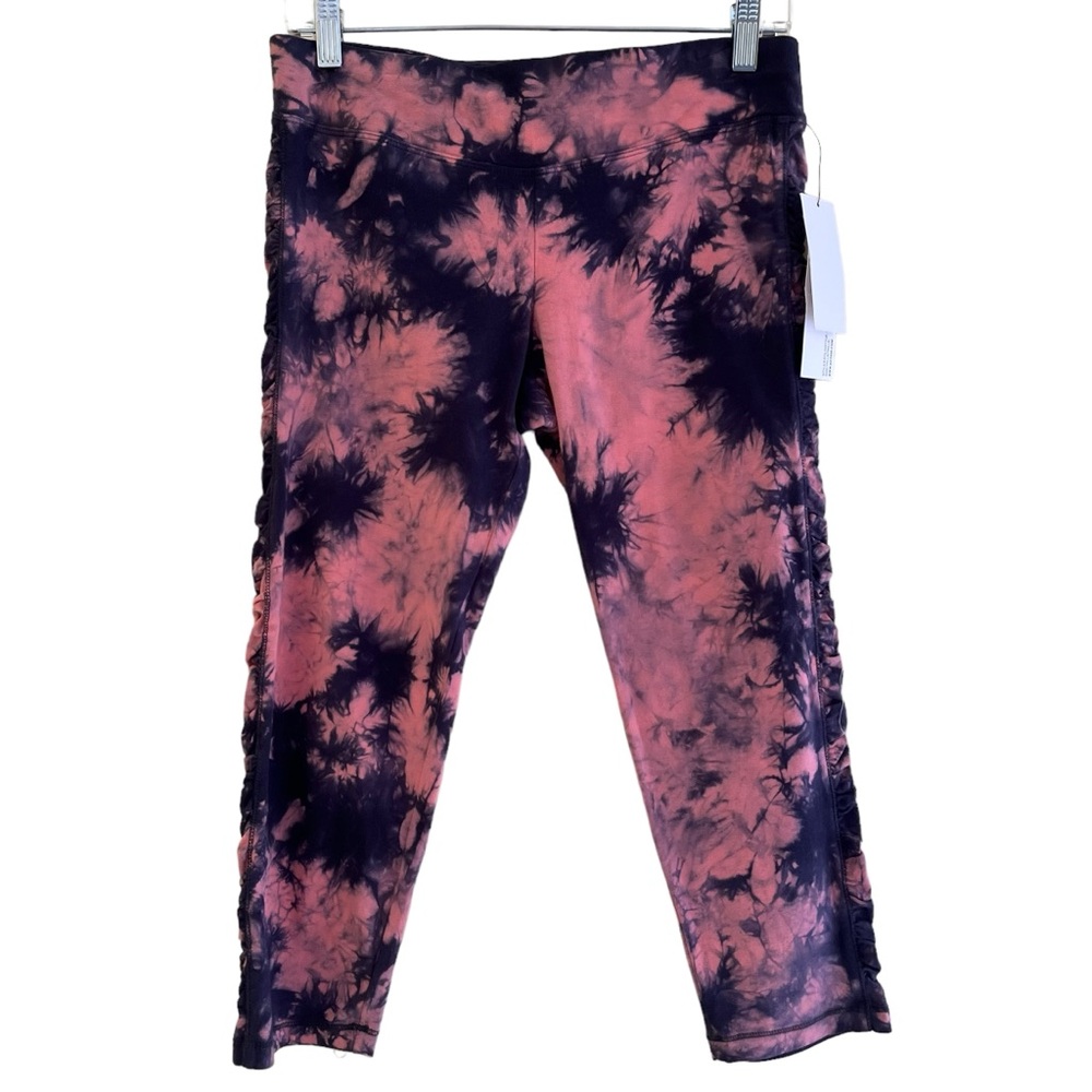 Kensie Performance Rose/Blue Tie Dye Legging L